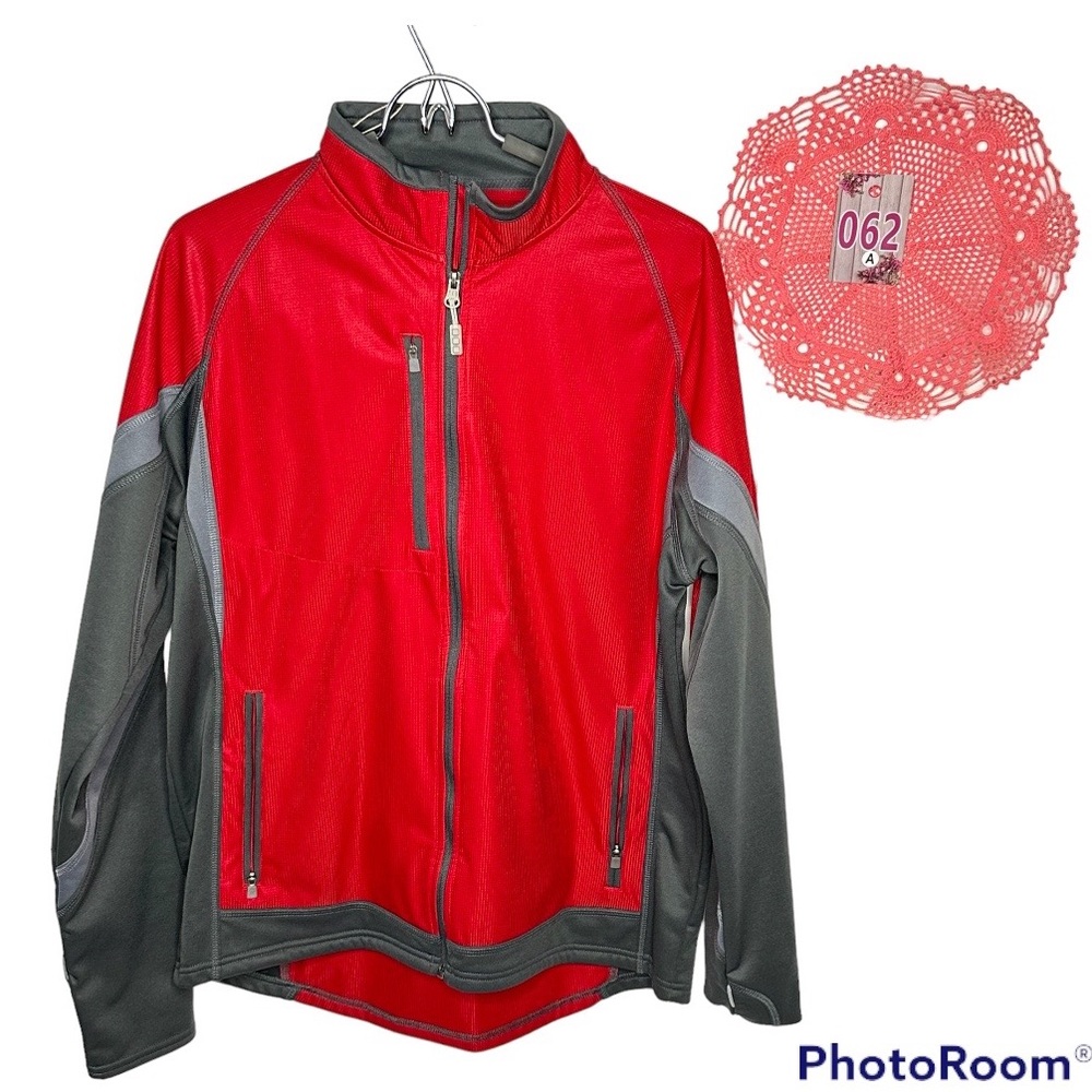 Elevate NWOT Hybrid Softshell Sports Jacket Red/Grey Storm Medium
